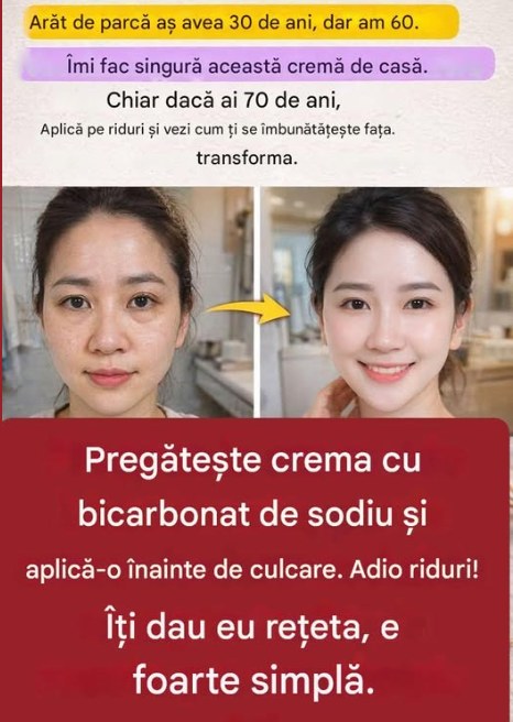 Pregătește crema cu bicarbonat de sodiu și aplic-o înainte de culcare: Adio imperfecțiuni și pete!
