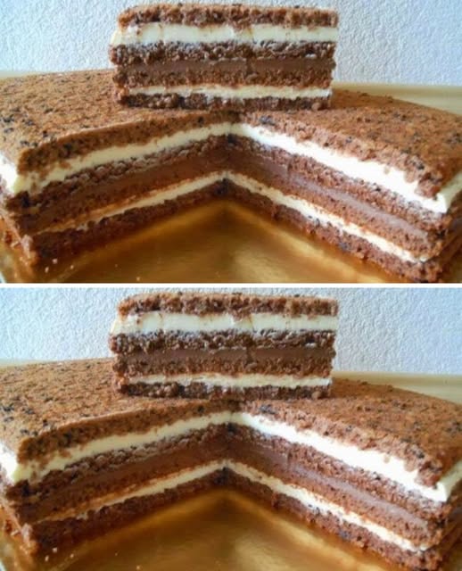 ort de ciocolata cu 4 blaturi si crema 