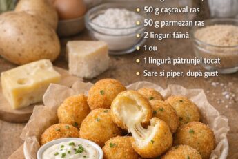 Aperitiv – Bulete de cartofi crocante