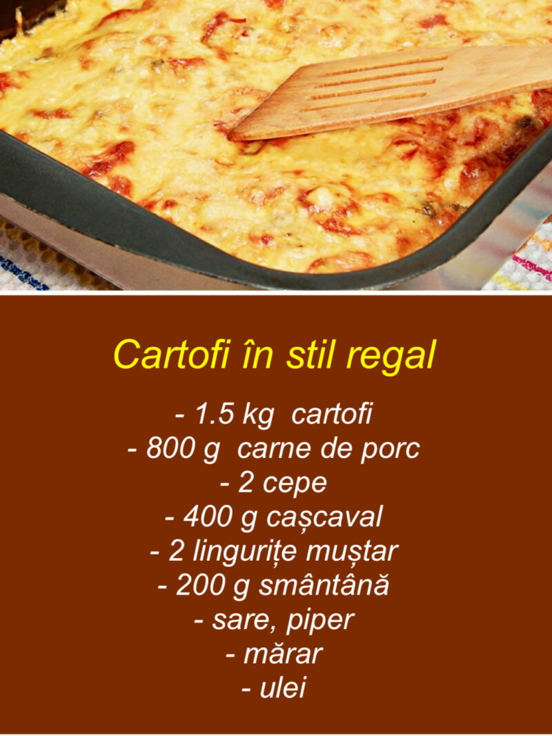 Cartofi în stil regal – crocanți la exterior, fragezi la interior