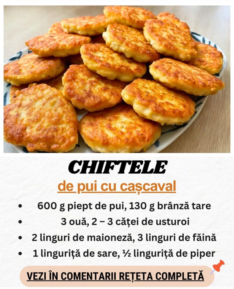 Cele mai gustoase chiftele de pui cu cașcaval – fragede, suculente și cu miez topit