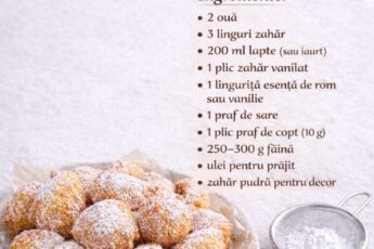 Gogoși cu lingura (pufoase) – rețetă rapidă, simplă și irezistibilă