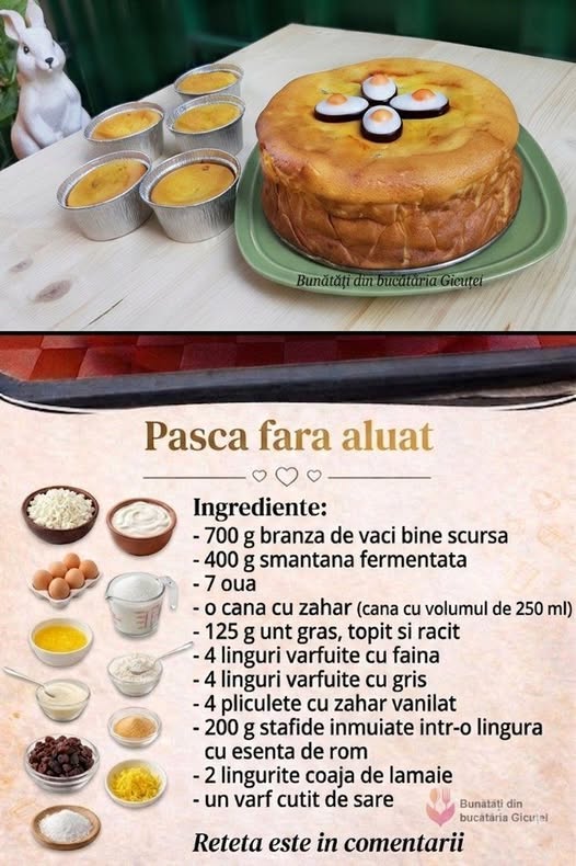 Pasca fără aluat!