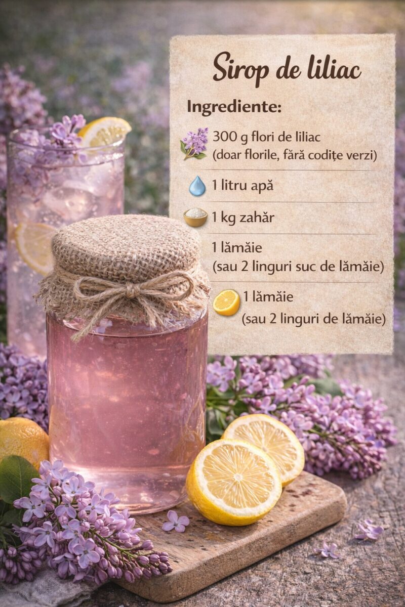 Sirop de liliac – aromat, floral și perfect pentru băuturi de primăvară