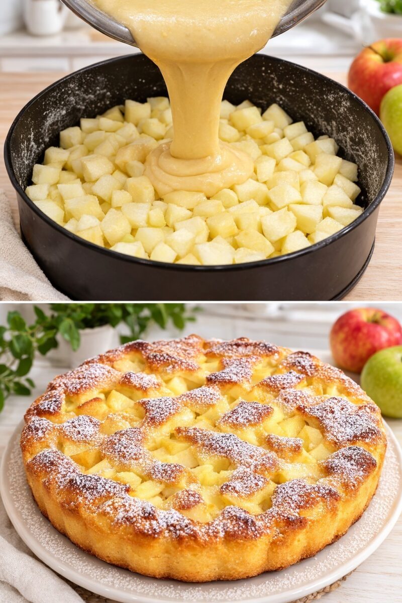 3 mere și 10 minute — și vei obține o prăjitură al cărei parfum va umple toată casa…**
Pentru acest desert incredibil de gustos, ai deja toate ingredientele necesare.