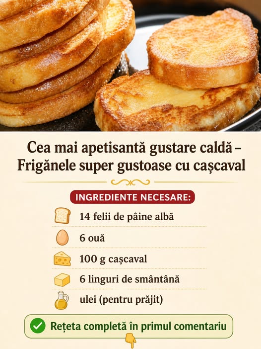 Cea mai apetisanta gustare calda -
Frigănele super gustoase cu cașcaval