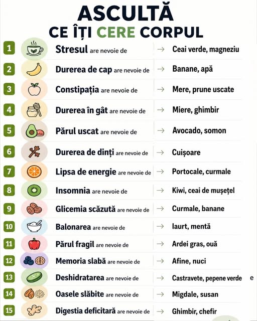 Ascultă ce îți cere corpul!