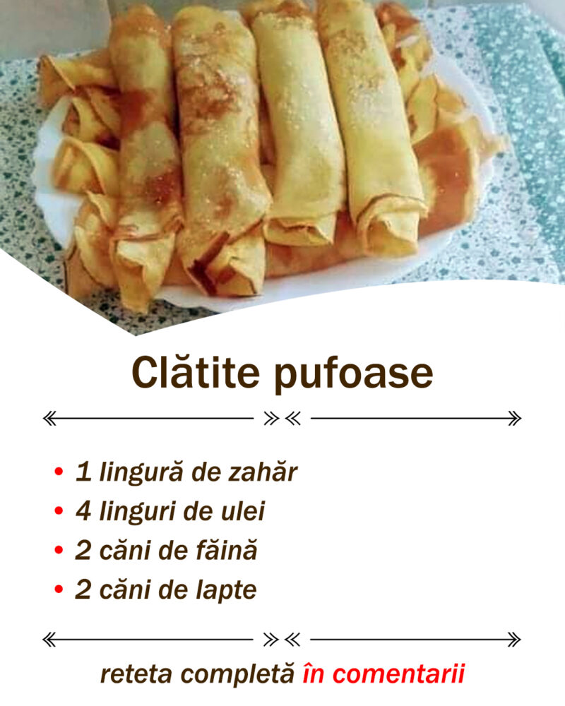 Cea mai căutata retetă de Clătite Pufoase