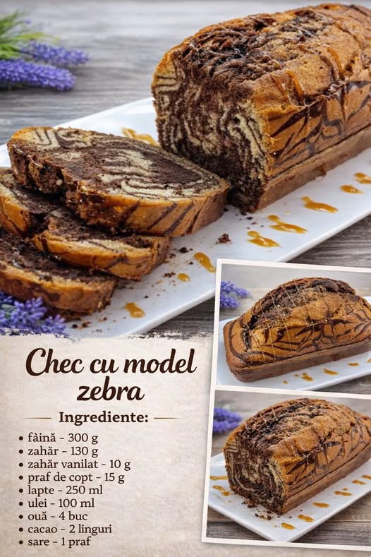 Chec cu model zebra- Foarte pufos si foarte usor de facut
