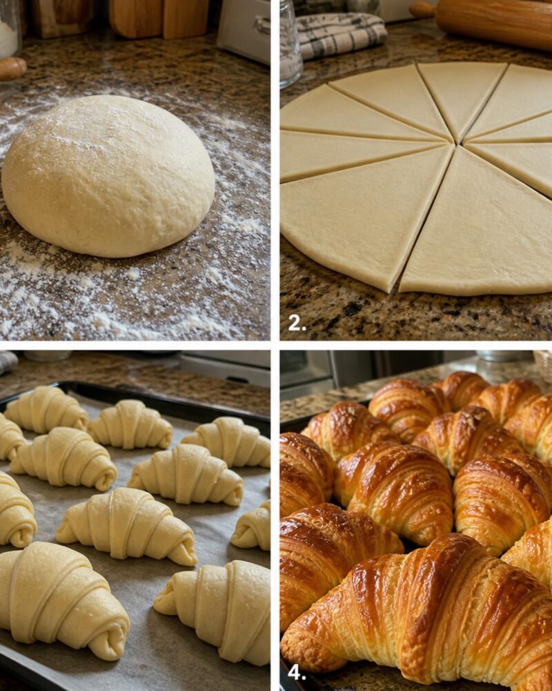 Croissante de casă adevărate, fragede și foietate – rețeta pas cu pas pentru un rezultat perfect
