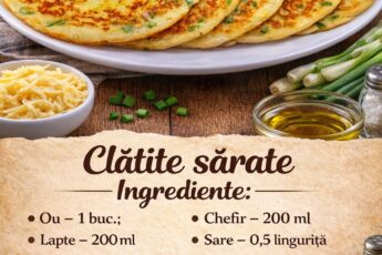 Cu 1 ou și 1 pahar de chefir obtinem cele mai fragede și delicioase clatite sarate- Se pregatesc repede