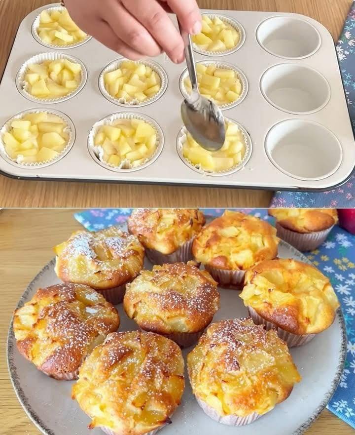 Dacă aveți 1 măr🍎, 1 ou și făină, acest desert îl puteți prepara în 5 minute!🎄