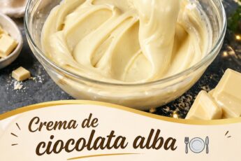 Ganache de ciocolata alba – crema perfecta pentru deserturi