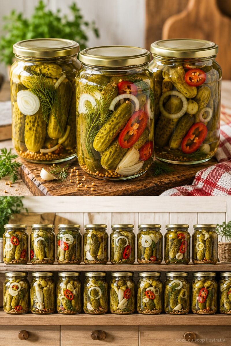 Oricâți aș pune la borcan, dispar înainte de termen! 🥒

Castraveți marinați dulci, crocanți și parfumați, perfecți pentru iarnă.