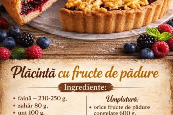 Placinta cu fructe de padure- O pregatesc tot timpul anului, dar schimb umplutura cu fructe de sezon