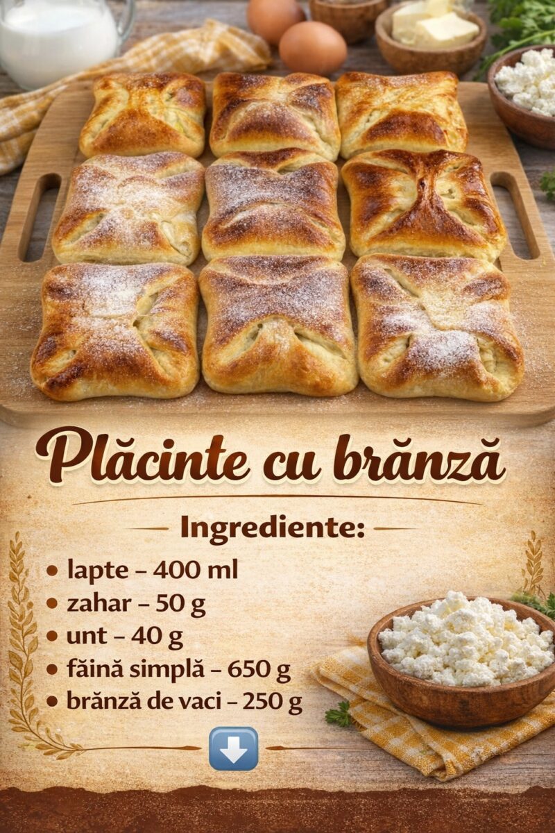 Placinte cu branza- Delicioase, simple si usor de preparat