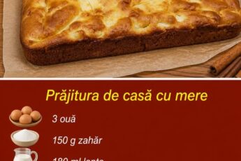 Prăjitura de casă cu mere