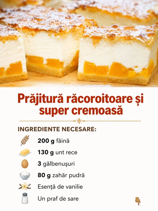 Prăjitură răcoritoare și super cremoasă