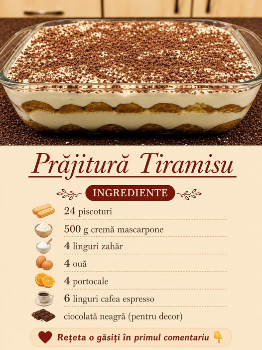 Prăjitură Tiramisu