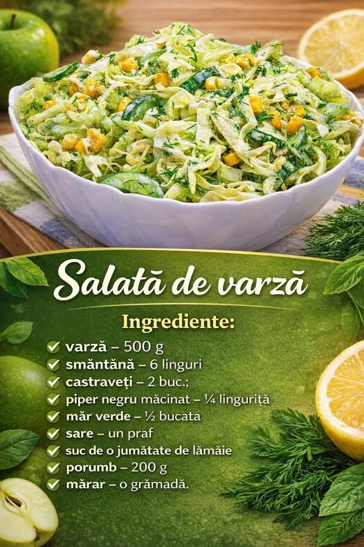 Salata de varza- Simpa si delicioasa, se face foarte repede