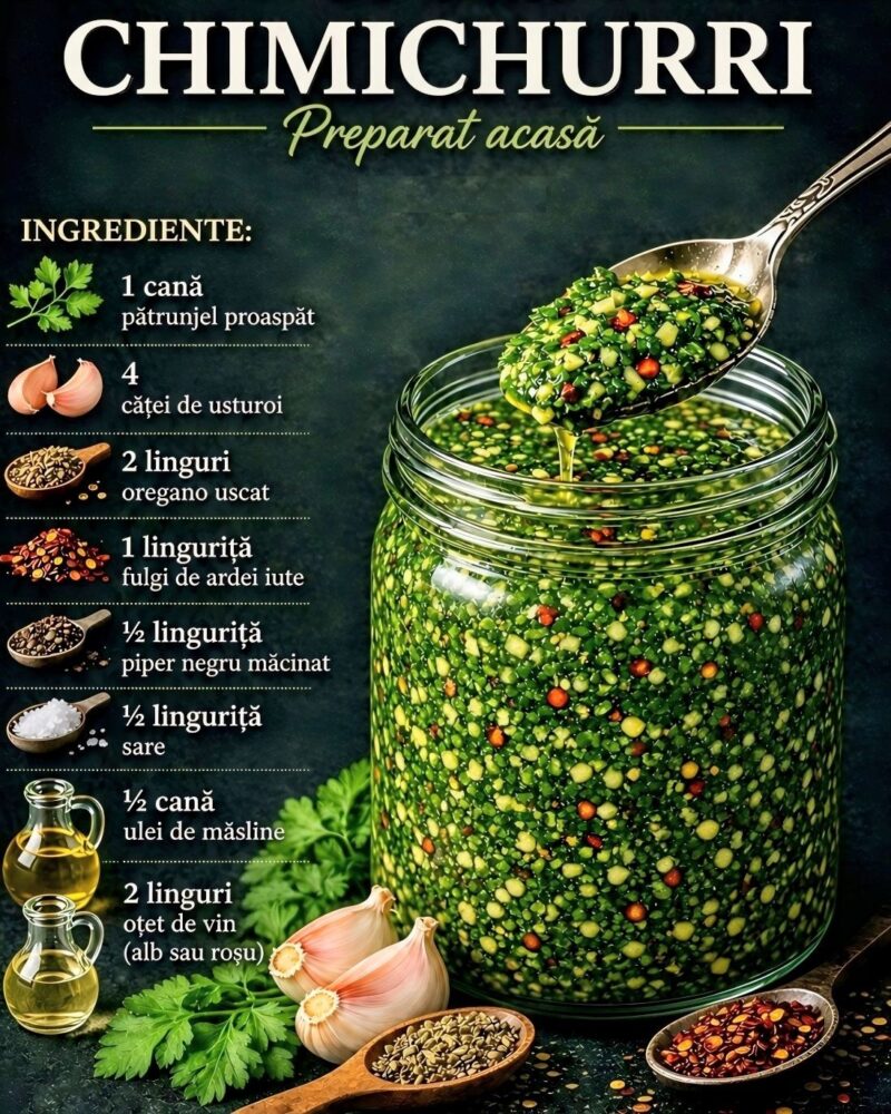 Chimichurri – sosul argentinian plin de aromă și prospețime