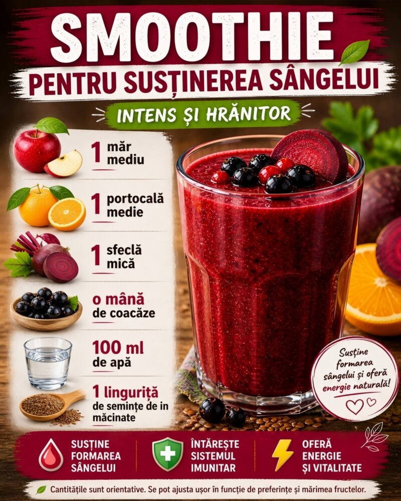 Smoothie pentru susținerea sângelui 🩸🥤 – energie și nutrienți naturali