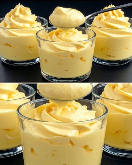 Spumă de lămâie în 5 minute! 🍋✨ Ușor, cremos și irezistibil de proaspăt — desertul italian de care toată lumea se îndrăgostește la prima înghițitură!