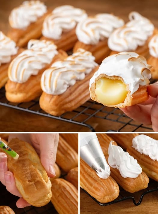 Eclere cu lămâie! Un deliciu cremos, făcut în casă, care va impresiona pe toată lumea!