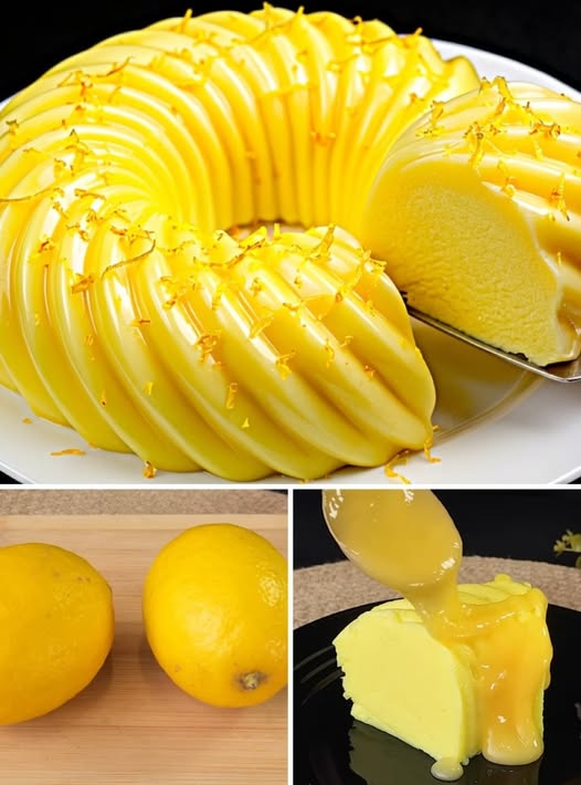Budincă cremoasă de lapte cu sos de lămâie Zesty — Atât de ușor încât o vei face din nou!