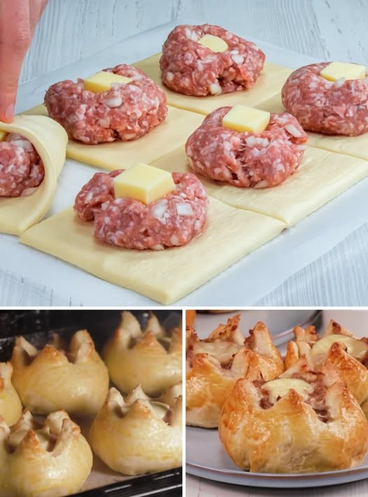 Buzunare din carne inimoasă cu bunătate siropoasă - o gustare rapidă și ușoară!