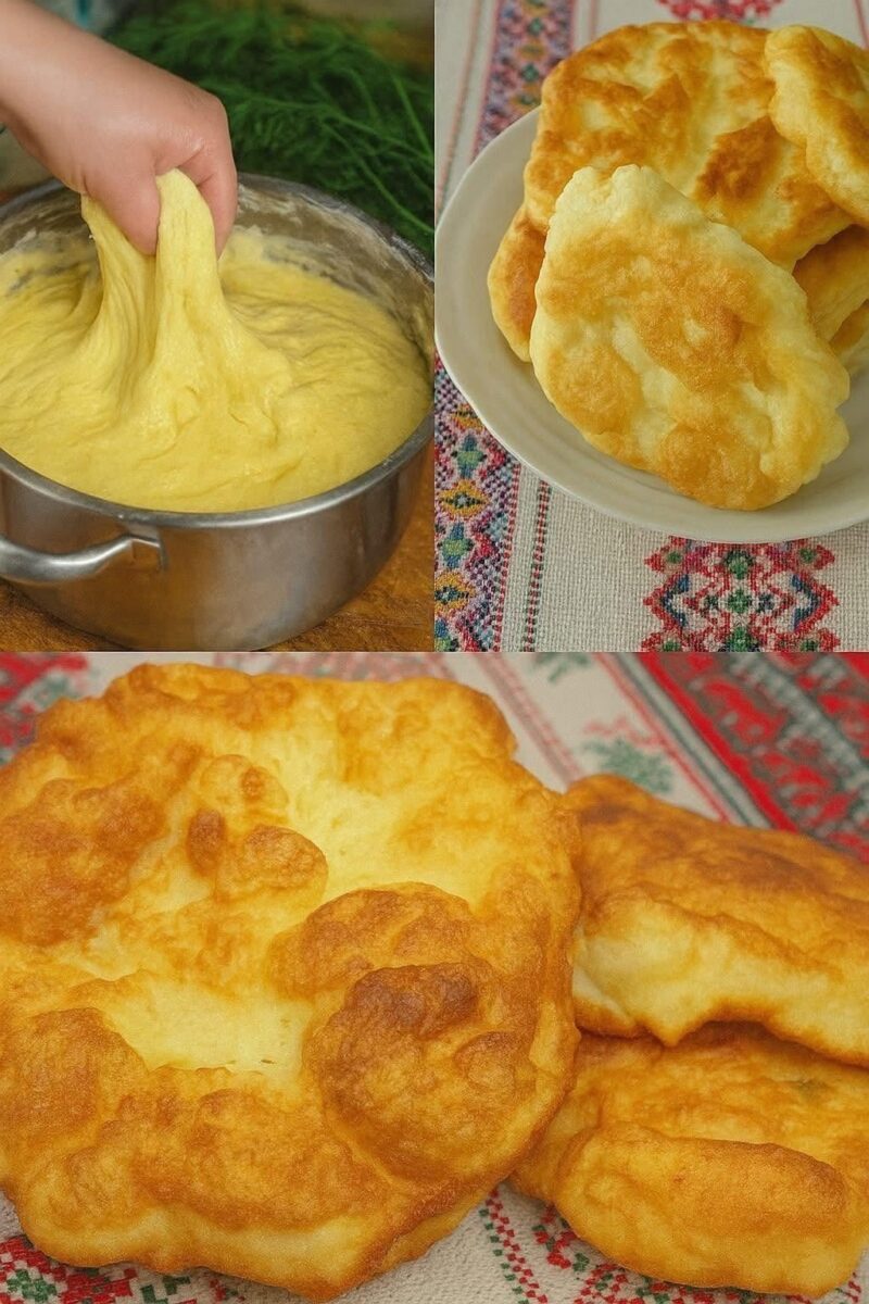 CEI MAI PUFOȘI ȘI GUSTOȘI LANGOȘI – gata în doar 10 minute! Aurii, moi și delicioși, sunt perfecți pentru un mic dejun rapid sau o gustare de vis!