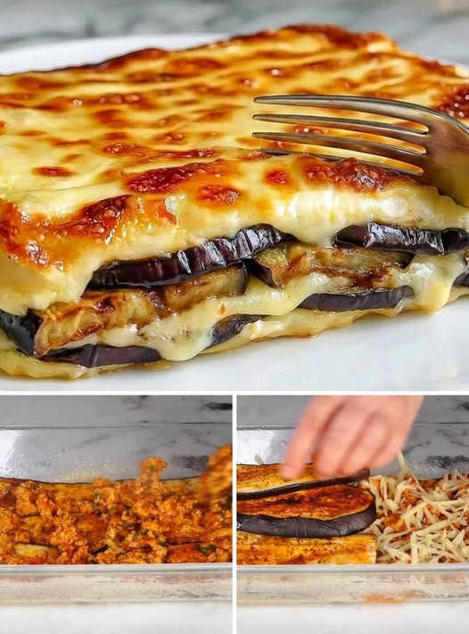Cină copioasă făcută cu 2 vinete! O caserolă italiană de care vor întreba toți vecinii.