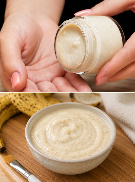 Coaja de banană. Îți șterge toate ridurile de pe față! Rețetă de coajă de banană de top pentru îngrijirea tenului!