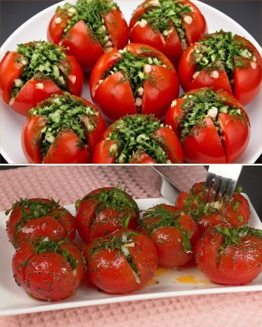 Doamne, e atât de delicios! Asa voi găti mereu! Pur și simplu taie roșiile în bucăți mici! 