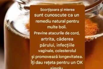 Scorțișoara și mierea sunt cunoscute ca un remediu natural pentru multe afecțiuni. Previn atacurile de cord, artrita, căderea părului, infecțiile vaginale, colesterolul ridicat și promovează longevitatea.
