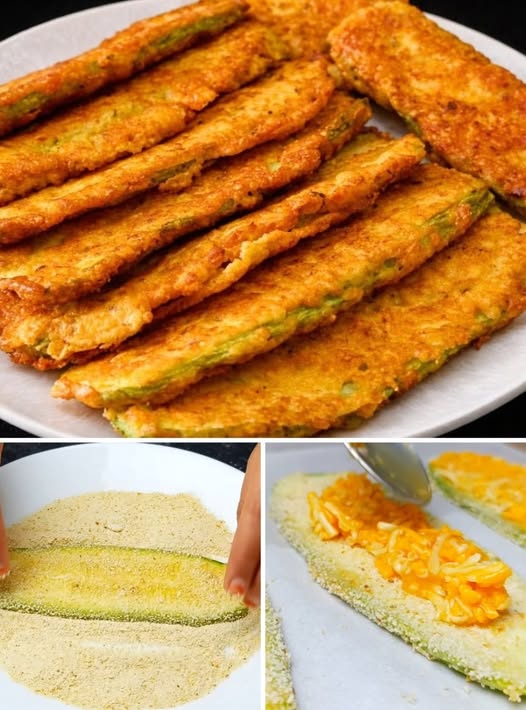 Stive de dovlecei crocante, brânzoase și super ușor de făcut!