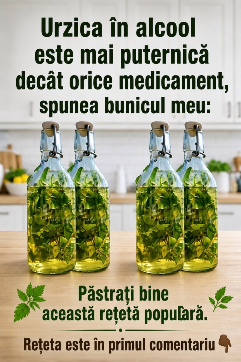 Urzica în alcool este mai puternică decât orice medicament, spunea bunicul meu:**