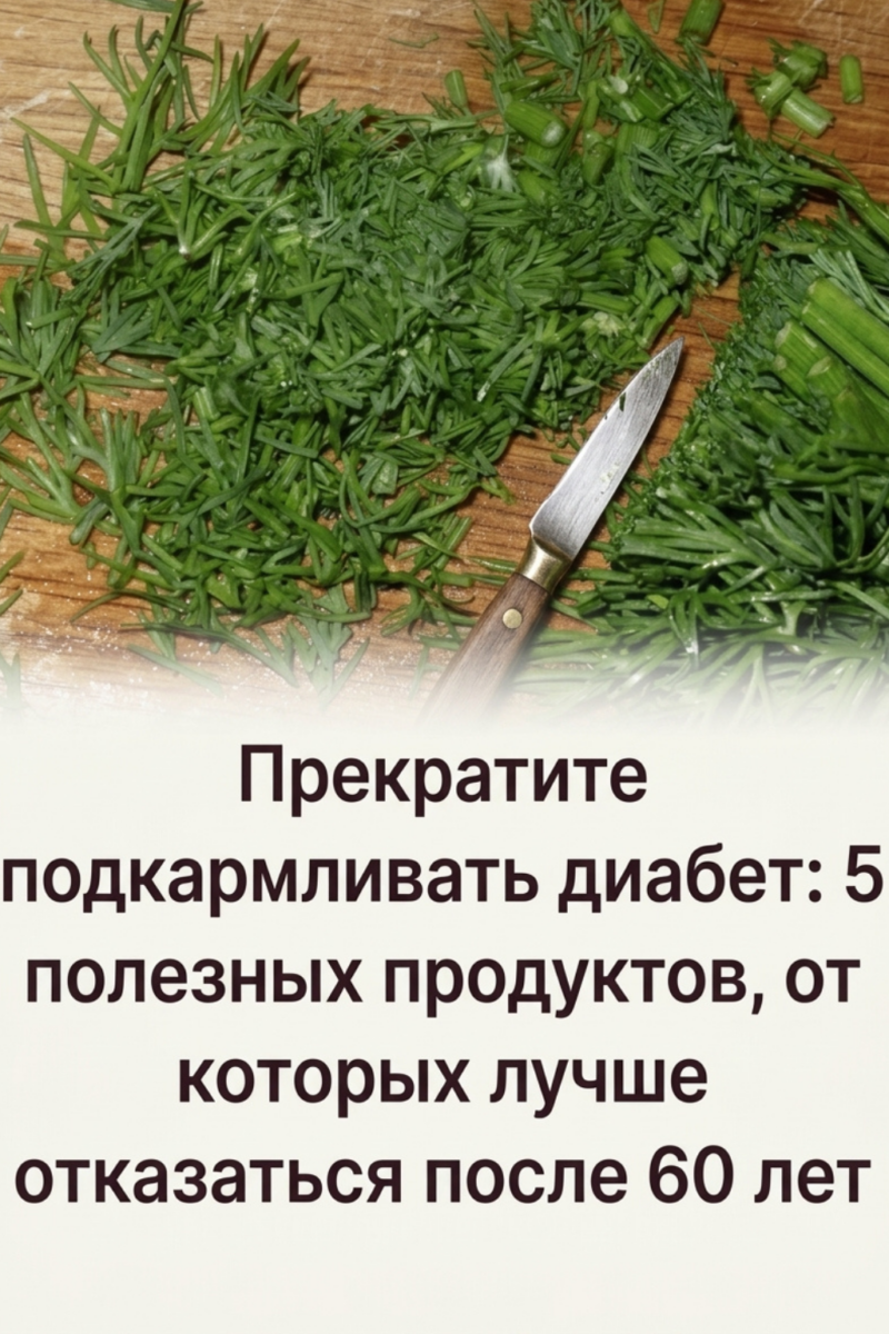 Хватит провоцировать диабет: 5 продуктов, которые стоит исключить из рациона после 60 лет

