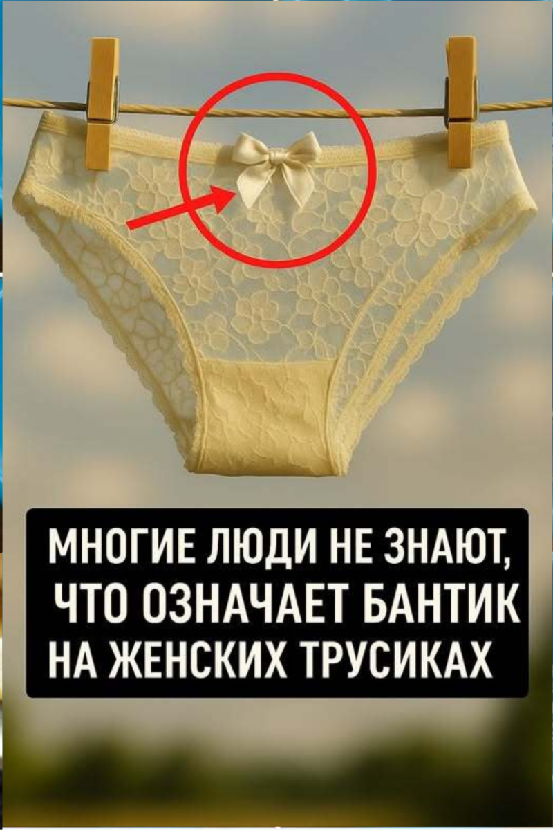 Почему на женских трусиках есть бантик Я всегда думал, что это чисто для красоты, но на самом деле всё совсем иначе.