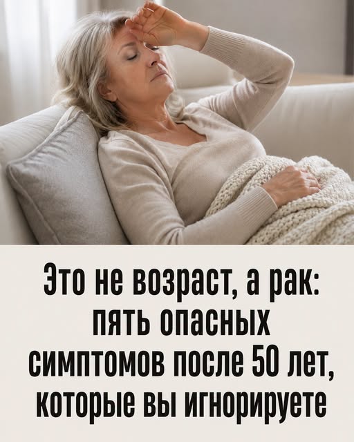 Это не возраст, а рак: пять опасных симптомов после 50 лет, которые вы игнорируете