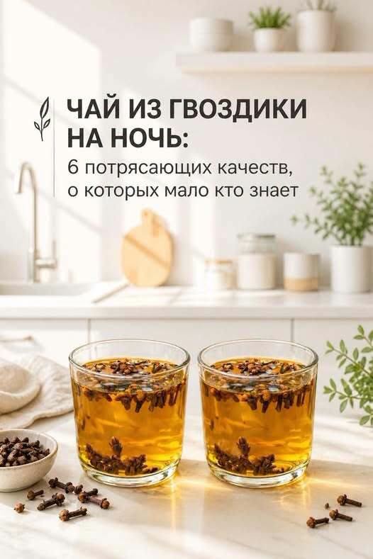 Чай из гвоздики на ночь: 6 потрясающих качеств, о которых мало кто знает.
