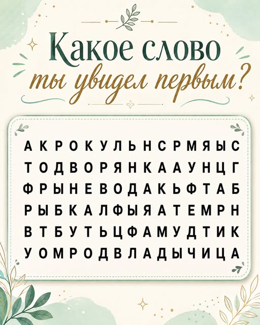 Этот простой тест способен рассказать о вас гораздо больше, чем кажется на первый взгляд! Иногда один выбор может раскрыть скрытые черты характера, о которых вы даже не подозревали. 🧐 Готовы узнать о себе что-то неожиданное и взглянуть на себя с новой стороны? 🔥 Результаты удивляют тысячи людей! Смотри в комментариях