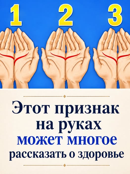Этот признак на руках может многое рассказать о здоровье…