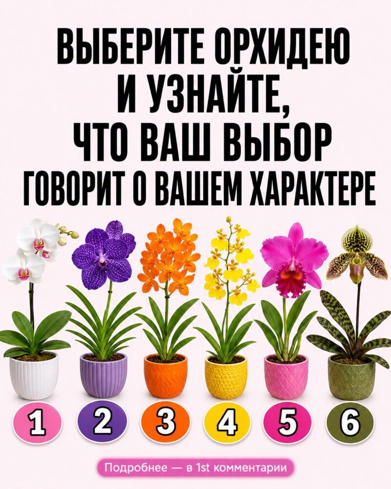 Выберите ОРХИДЕЮ и узнайте, какой вы человек 