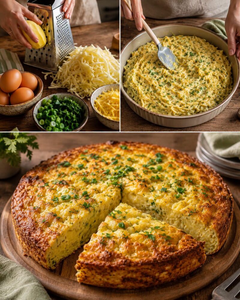 Хрустящие картофельные оладьи с сочной курицей и овощами