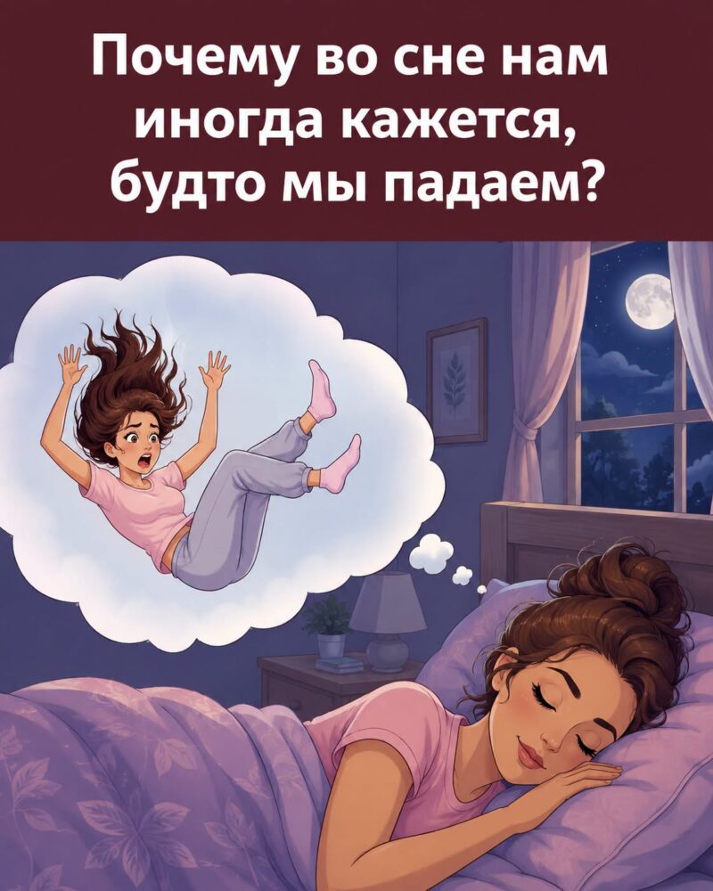 Если во время засыпания ваше тело внезапно вздрагивает, вот что это может означать. Полная статья — в первом комментарии
