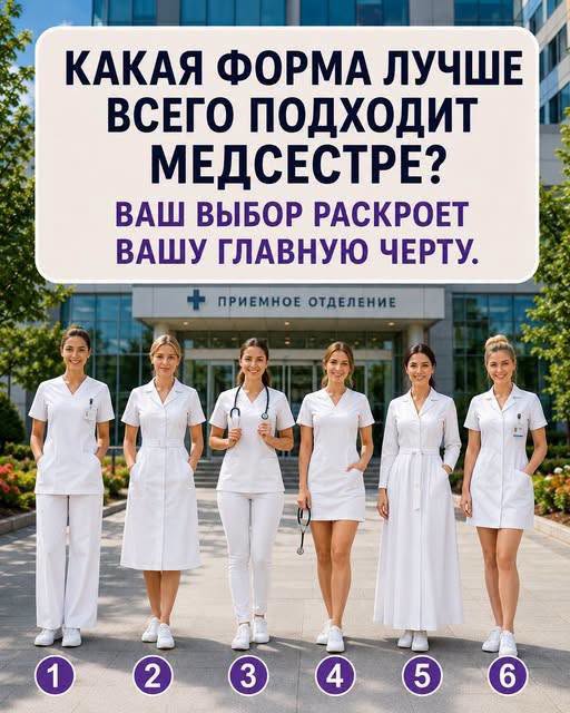 Какая медицинская форма лучше всего подходит медсестре?
Проверьте свой результат ниже.