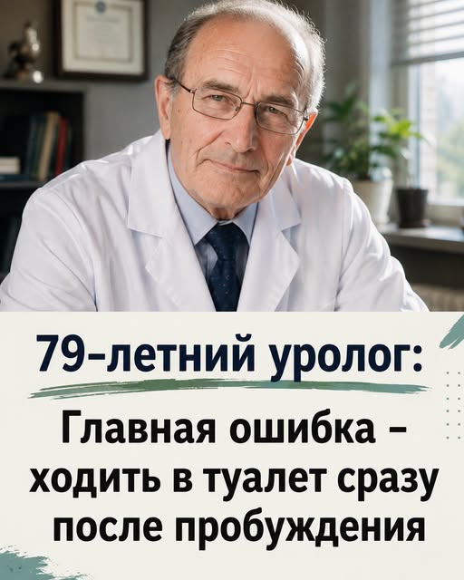 79-летний уролог: «Главная ошибка — ходить в туалет сразу после пробуждения».