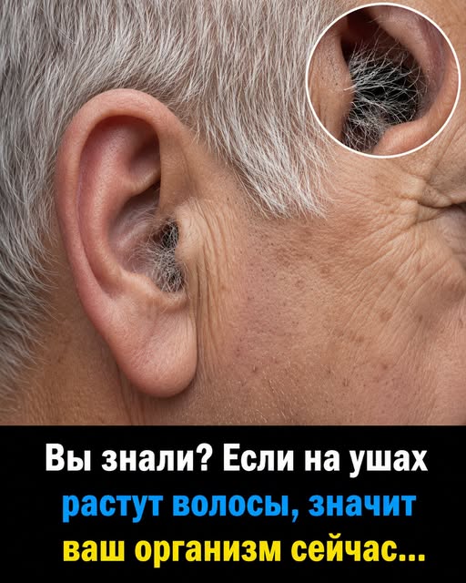 А ВЫ ЗНАЛИ? Если на ушах растут волосы, это означает, что ваш организм…