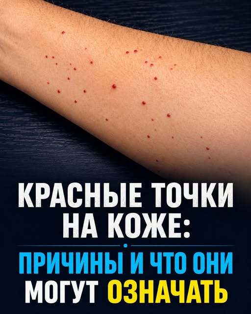 Если вы заметили на своей коже эти красные точки, вам лучше знать, что они означают